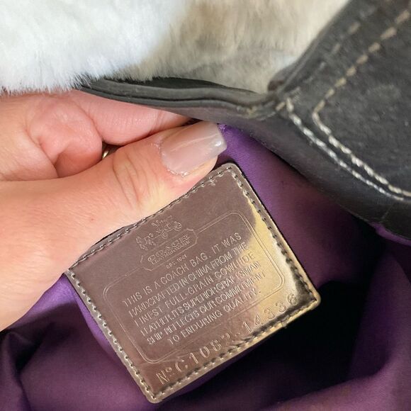 Coach Woman Black Leather Madison Maggie 3 Section Hobo Shoulder Tote Bag 14336 - Picture 17 of 17